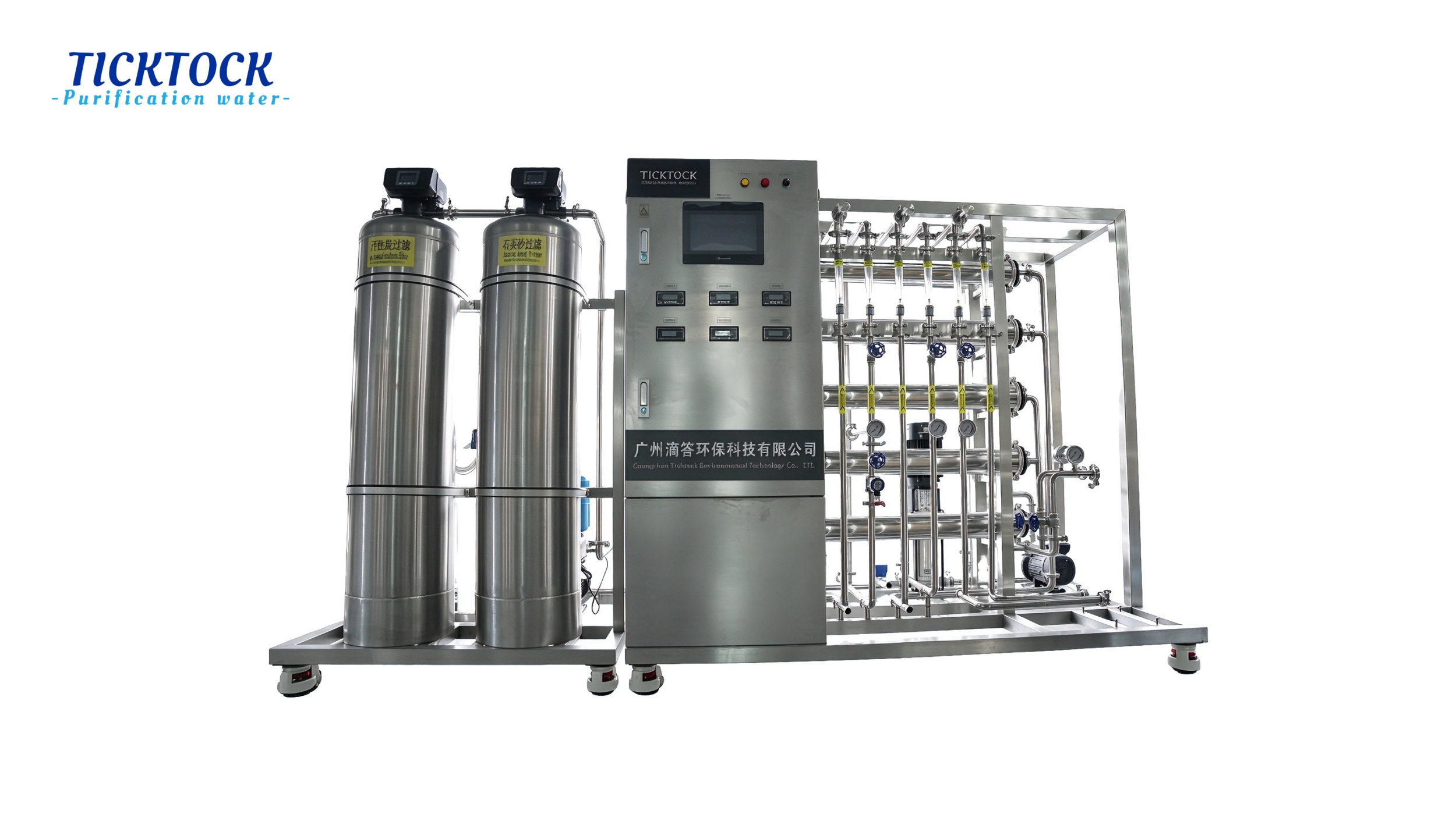 1000L/Hour EDI Water Treatment System Reverse Osmosis Filtration Ion Exchange Desalination Softening Equipment