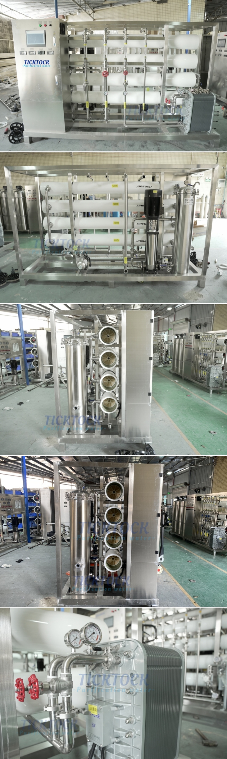 8 m³/h Single Stage RO + EDI Ultrapure Water System – 8000LPH Industrial Deionized Water Machine